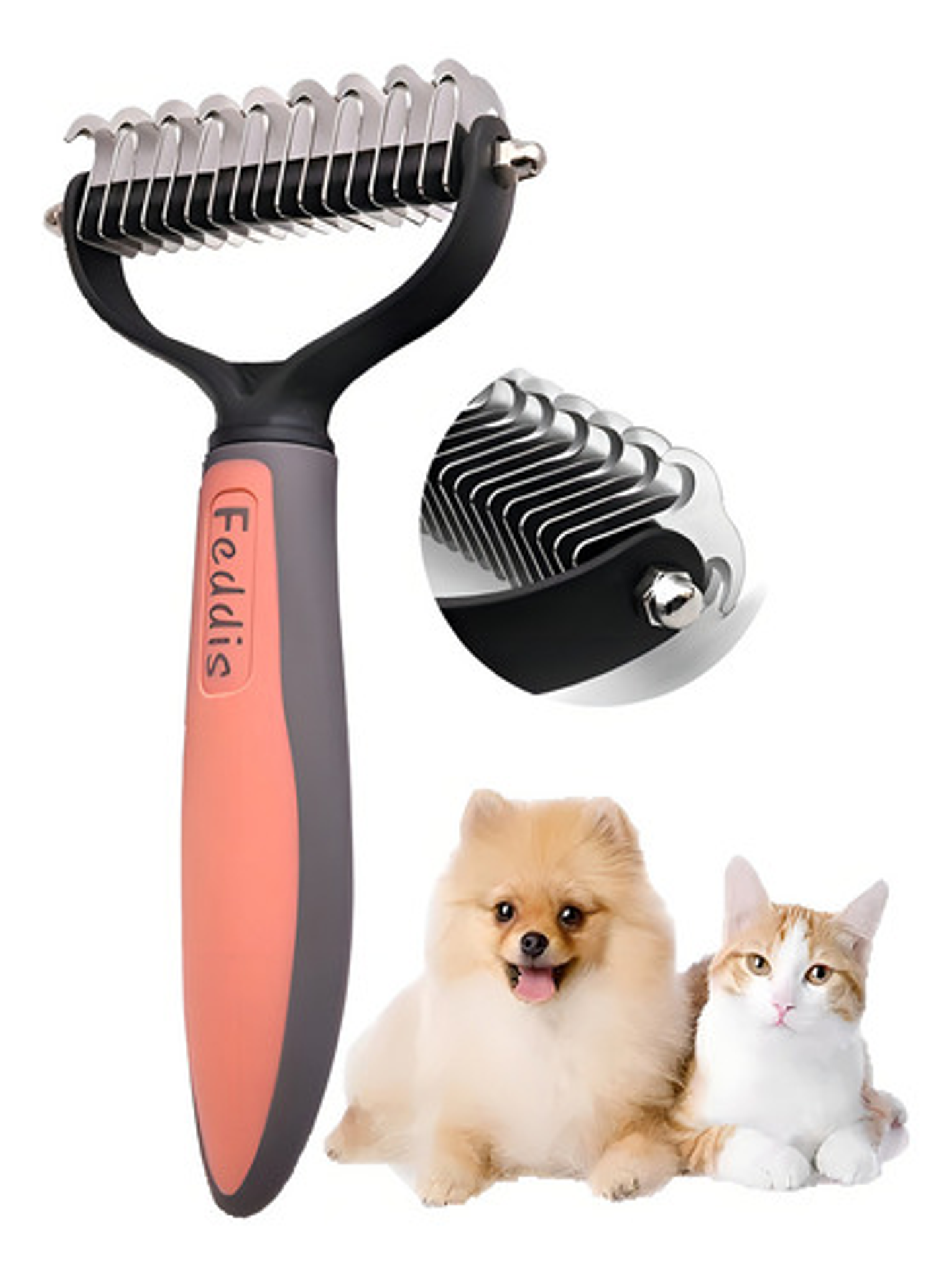 Cepillo Deslanador De Pelo Mascotas Roro Peine Quita Nudos P 7