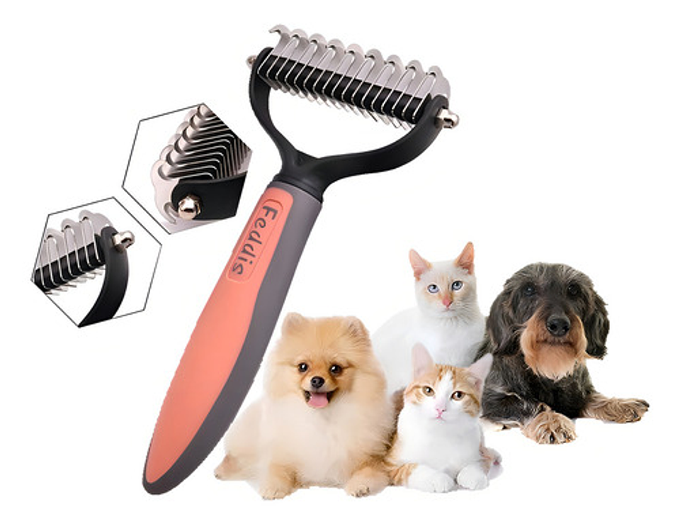 Cepillo Deslanador De Pelo Mascotas Roro Peine Quita Nudos P 8