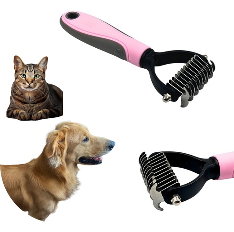Cepillo Deslanador De Pelo Mascotas Roro Peine Quita Nudos P 11