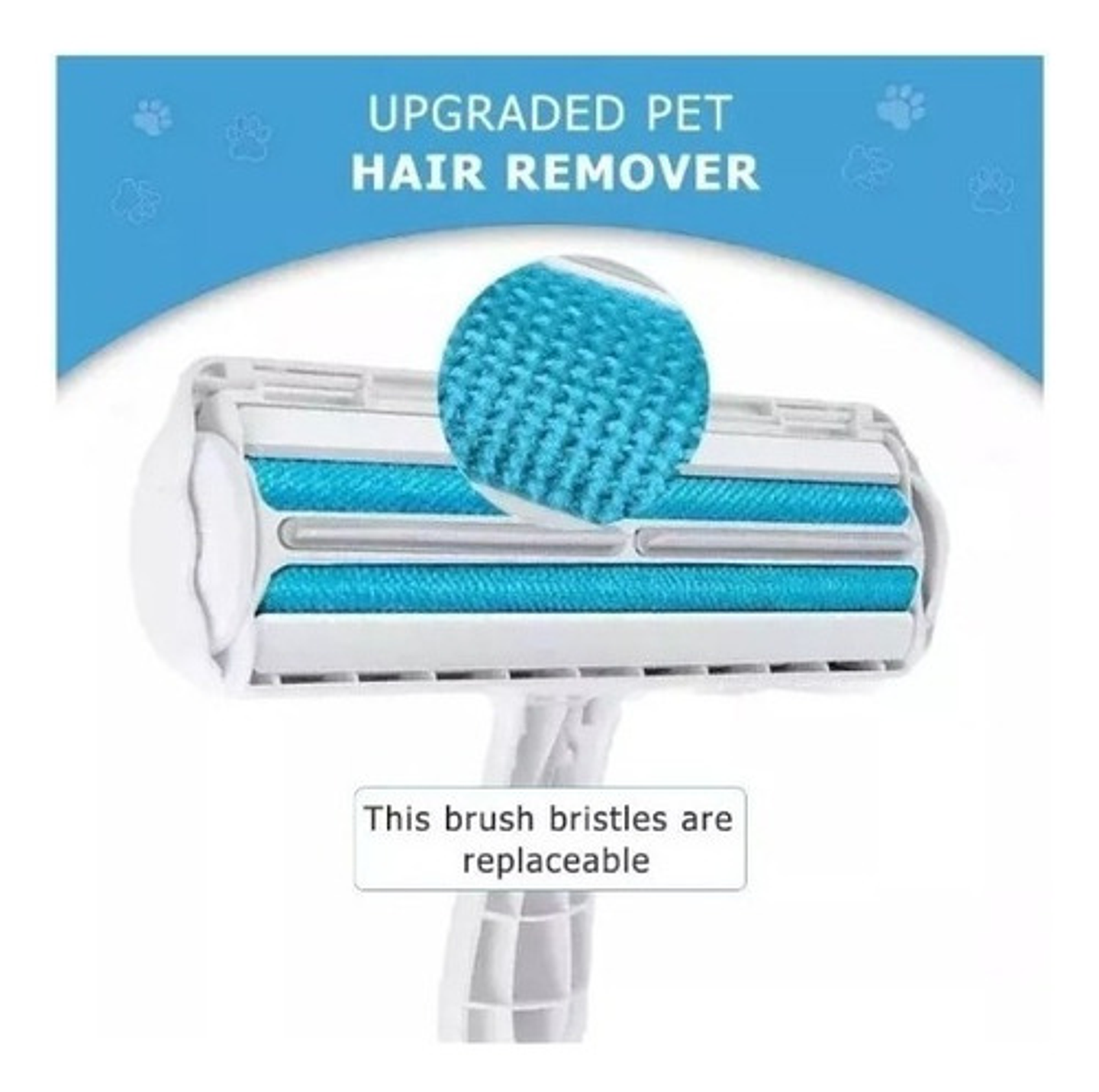 Elimina Pelos Y Pelusas De Mascotas Blanco/celeste 6