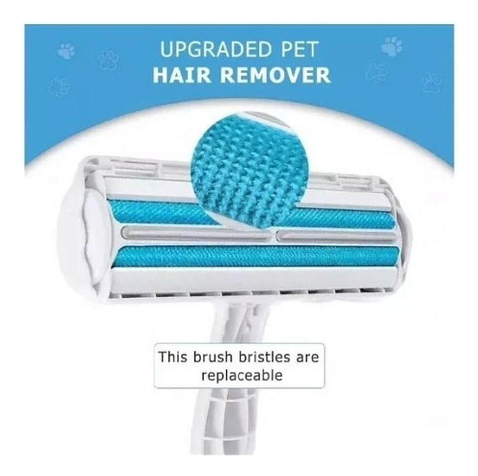 Elimina Pelos Y Pelusas De Mascotas Blanco/celeste 6