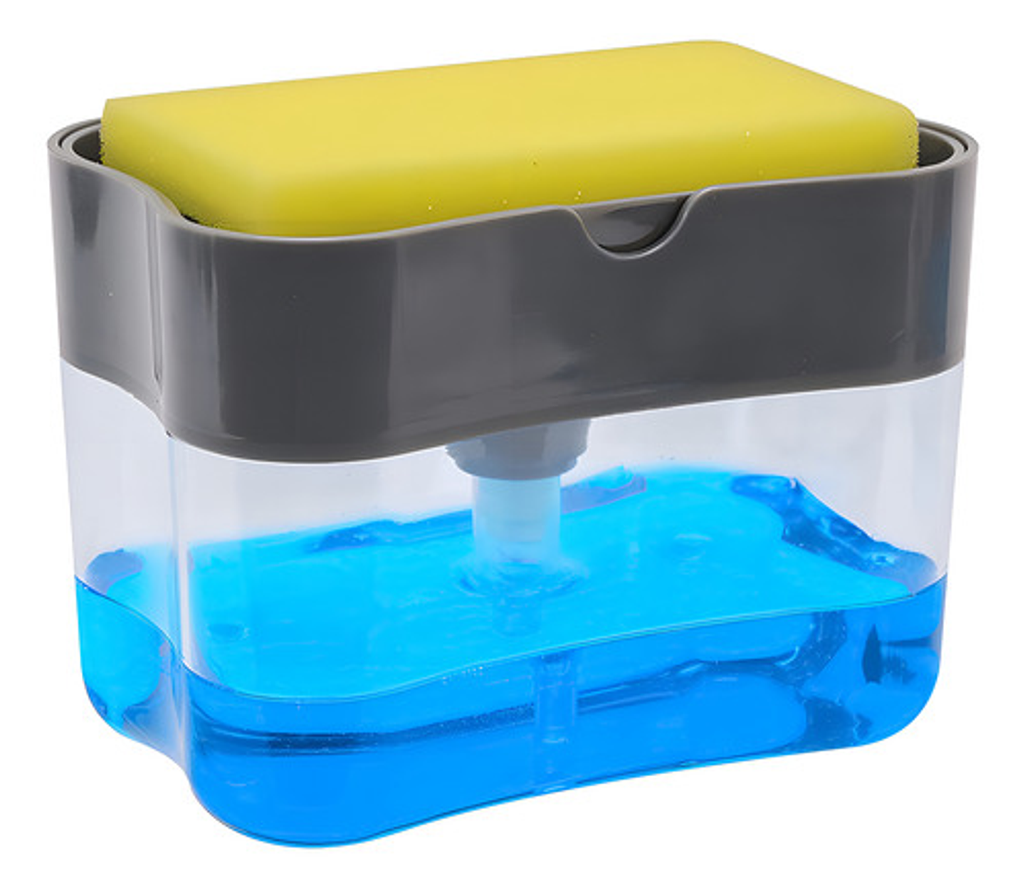 Dispensador De Jabón Líquido Para Cocina 385ml / Angelstock Color Transparente 1