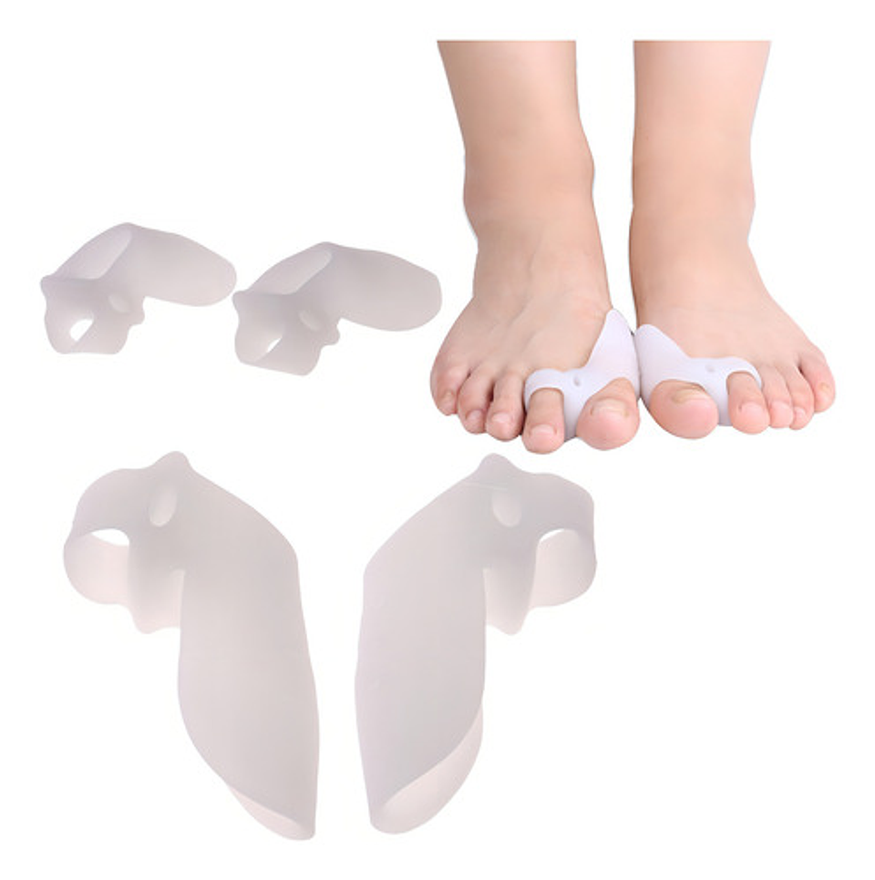 Par De Protectores Para Juanetes, De Silicona, Correctores Y 1