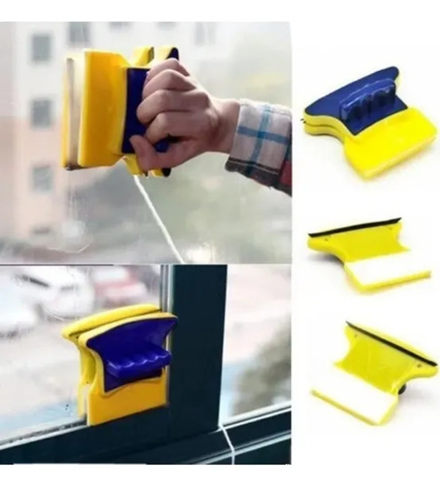 Limpiador De Vidrios Seguro Magnético Imán 7