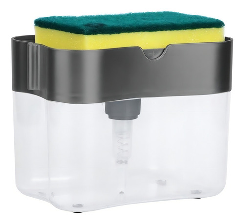 Dispensador Jabón Líquido Ekipofertas Manual Sobre Mesa Negro 385ml 2