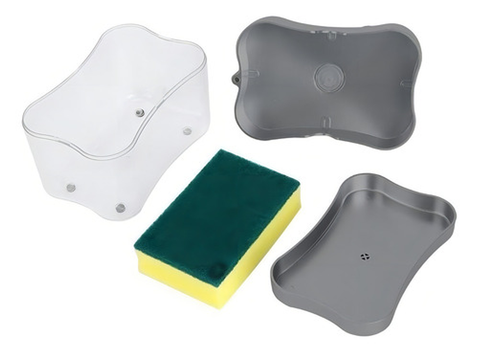 Dispensador Jabón Líquido Ekipofertas Manual Sobre Mesa Negro 385ml 3