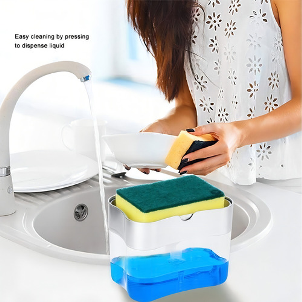 Dispensador Jabón Líquido Ekipofertas Manual Sobre Mesa Negro 385ml 5