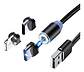 Cable Cargador Magnético Usb 3 En 1 Tipo-c/micro Usb/ios Color Rojo Negro - Miniatura 8