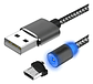 Cable Cargador Magnético Usb 3 En 1 Tipo-c/micro Usb/ios Color Rojo Negro - Miniatura 11