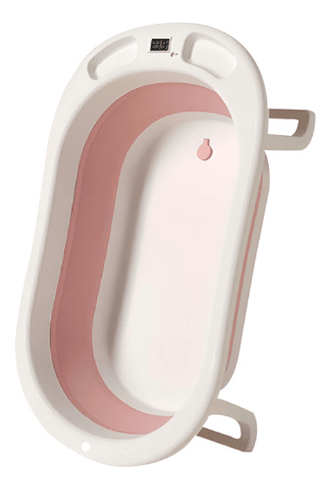 Bañera Plegable Bebe Con Cojin Almohada Y Reductor Rosada Rosa Bañera Plegable Rosa