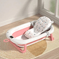 Bañera Plegable Bebe Con Cojin Almohada Y Reductor Rosada Rosa Bañera Plegable Rosa - Miniatura 2