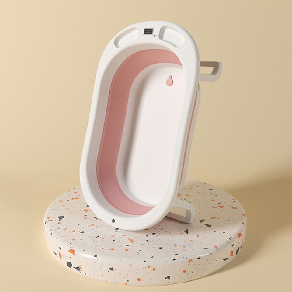 Bañera Plegable Bebe Con Cojin Almohada Y Reductor Rosada Rosa Bañera Plegable Rosa 5