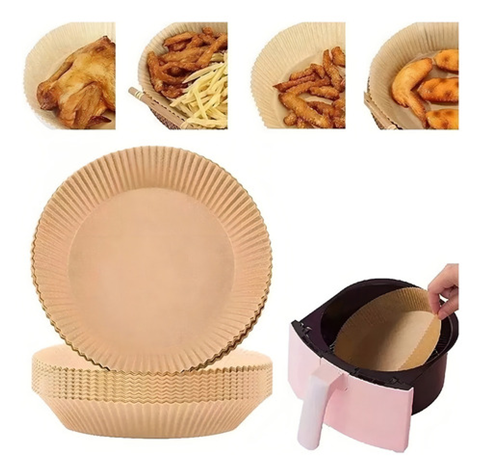 Forro De Papel Antiadherente Para Freidora De Aire, 100pzs 6