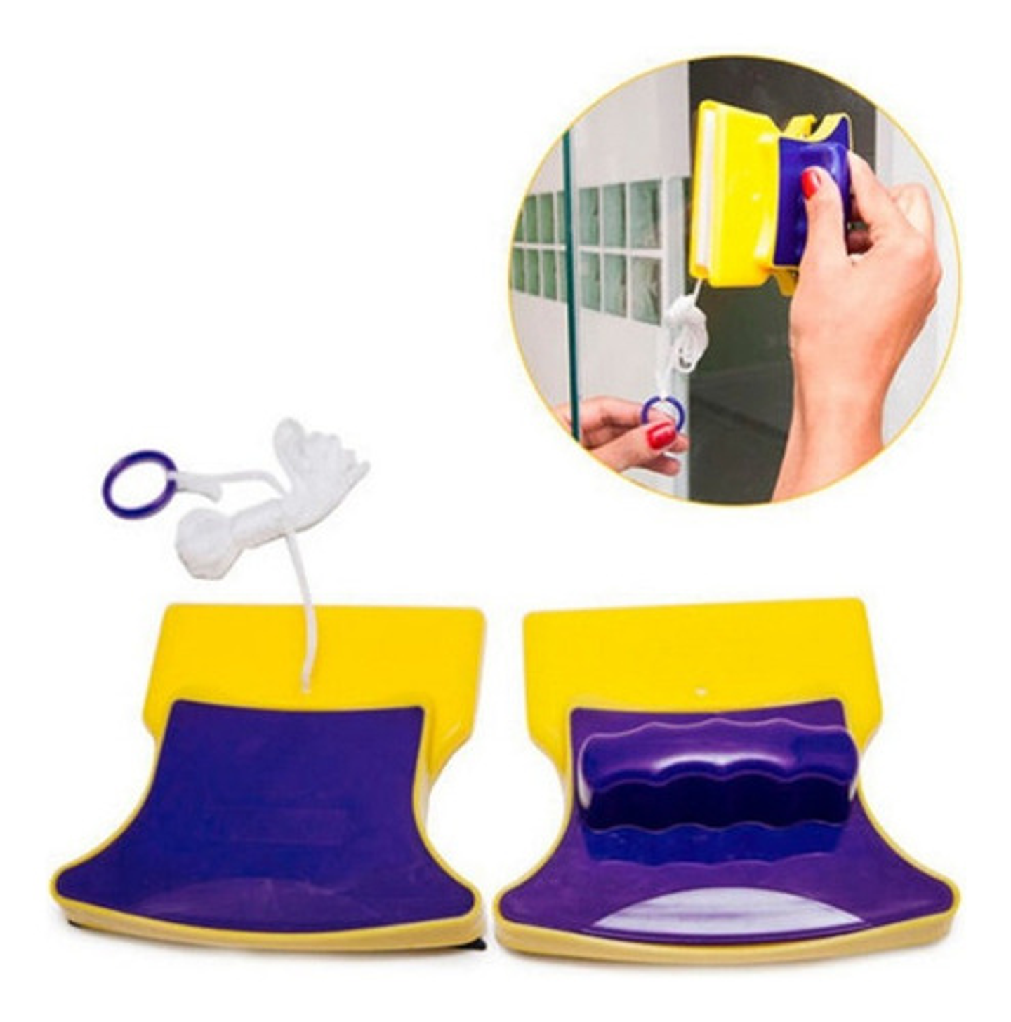 Limpiador De Vidrios Seguro Magnético Imán 2