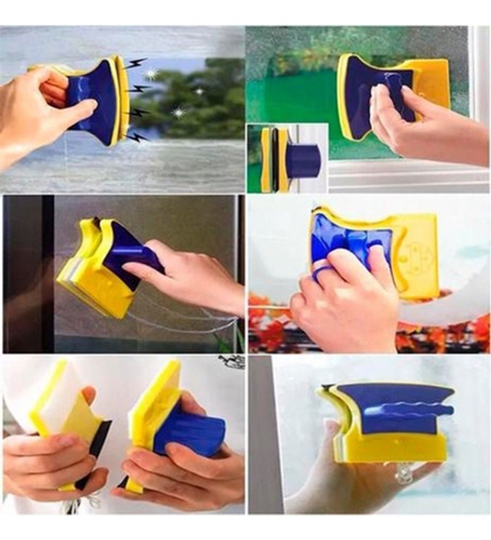 Limpiador De Vidrios Seguro Magnético Imán 3