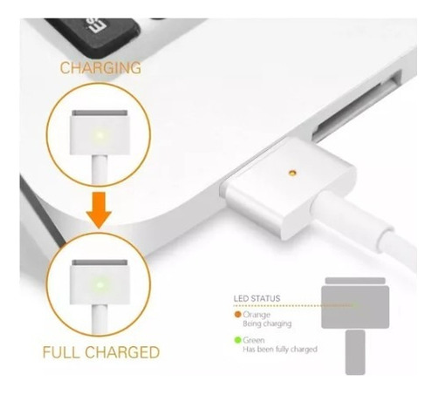 Cargador Generico Para Macbook Air 11 13 Magsafe2 45w Gk 2