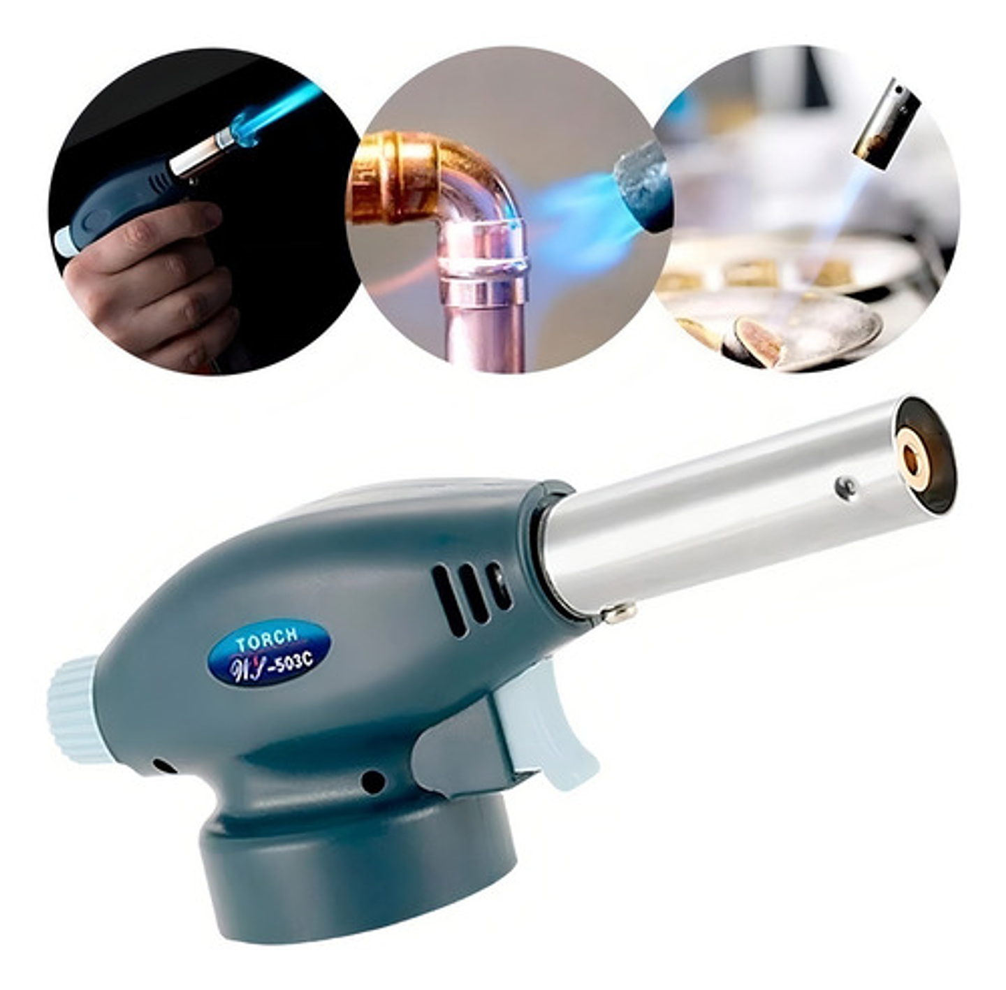 Soplete Gas Butano Fg915 Electrónico Repostería Y Soldadura 1300°c 2