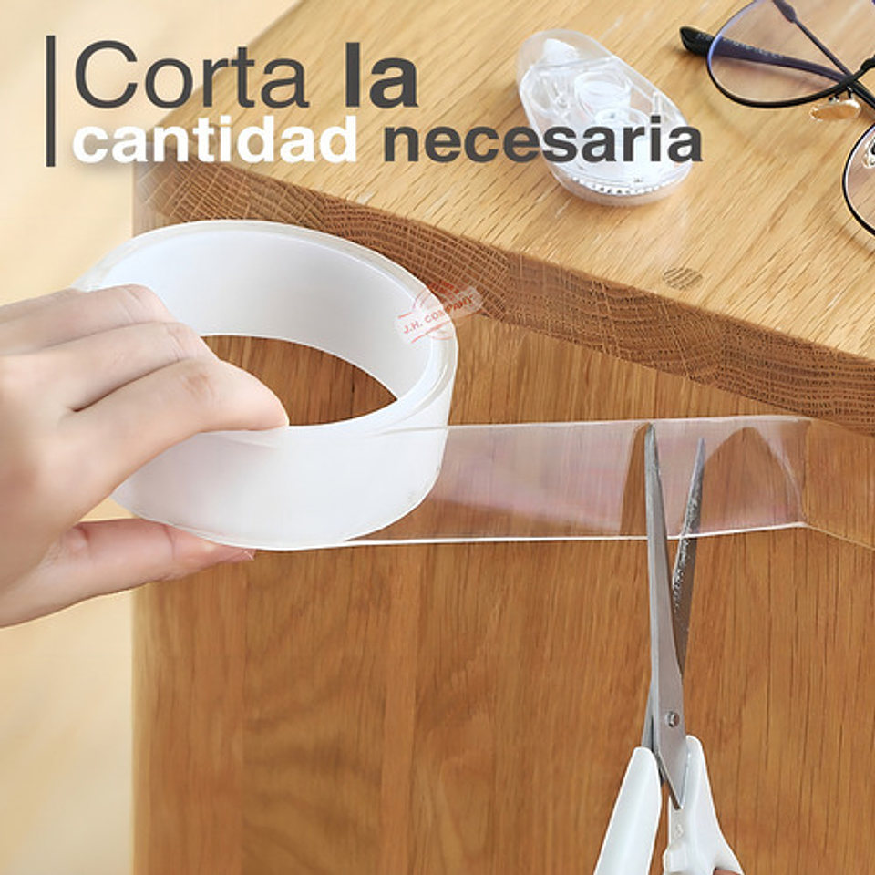 Cinta Doble Faz Nano Gel Reutilizable 3m Transparente J.h. Company 7