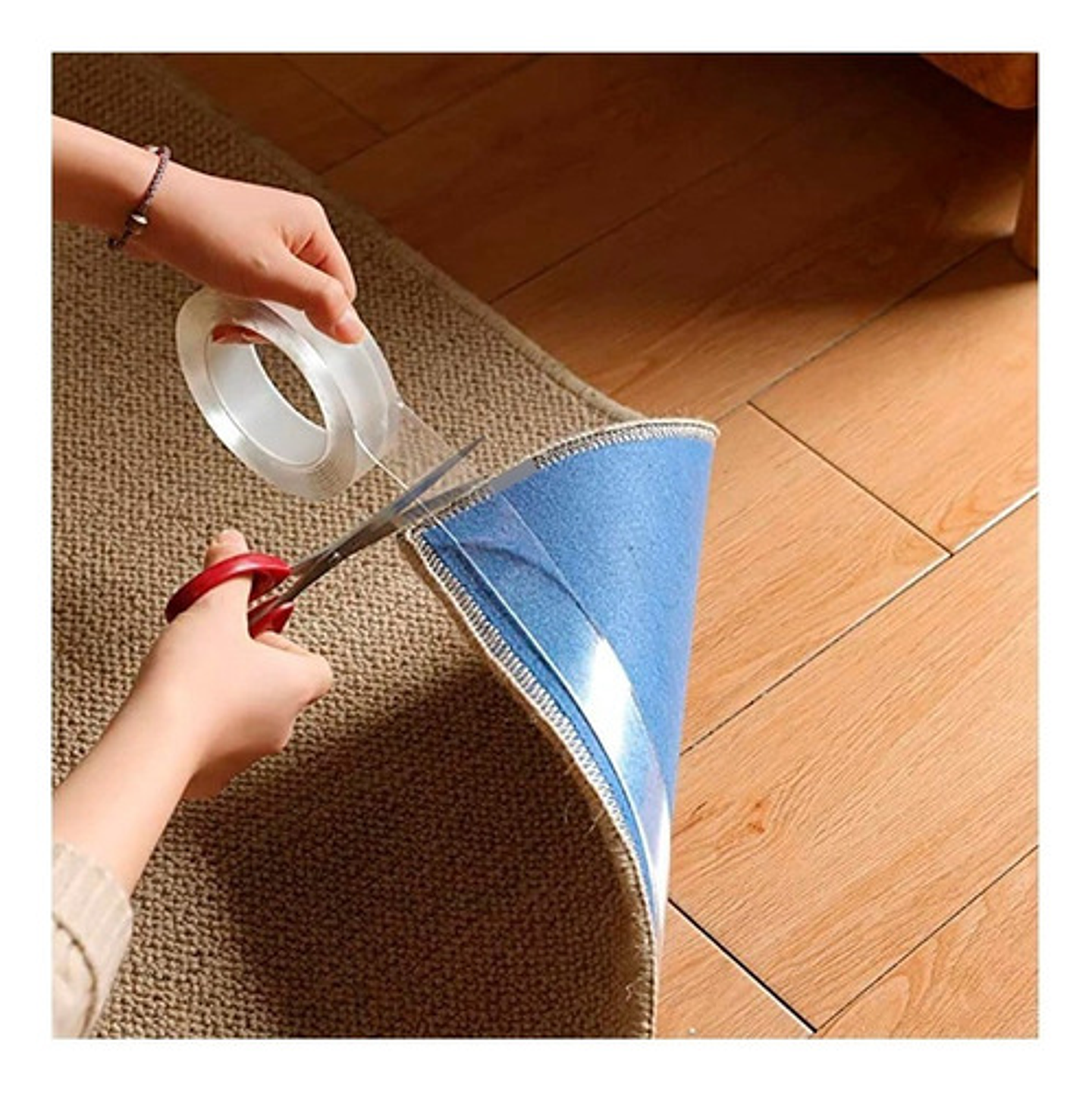 Cinta Doble Faz Nano Gel Reutilizable 3m Transparente J.h. Company 12