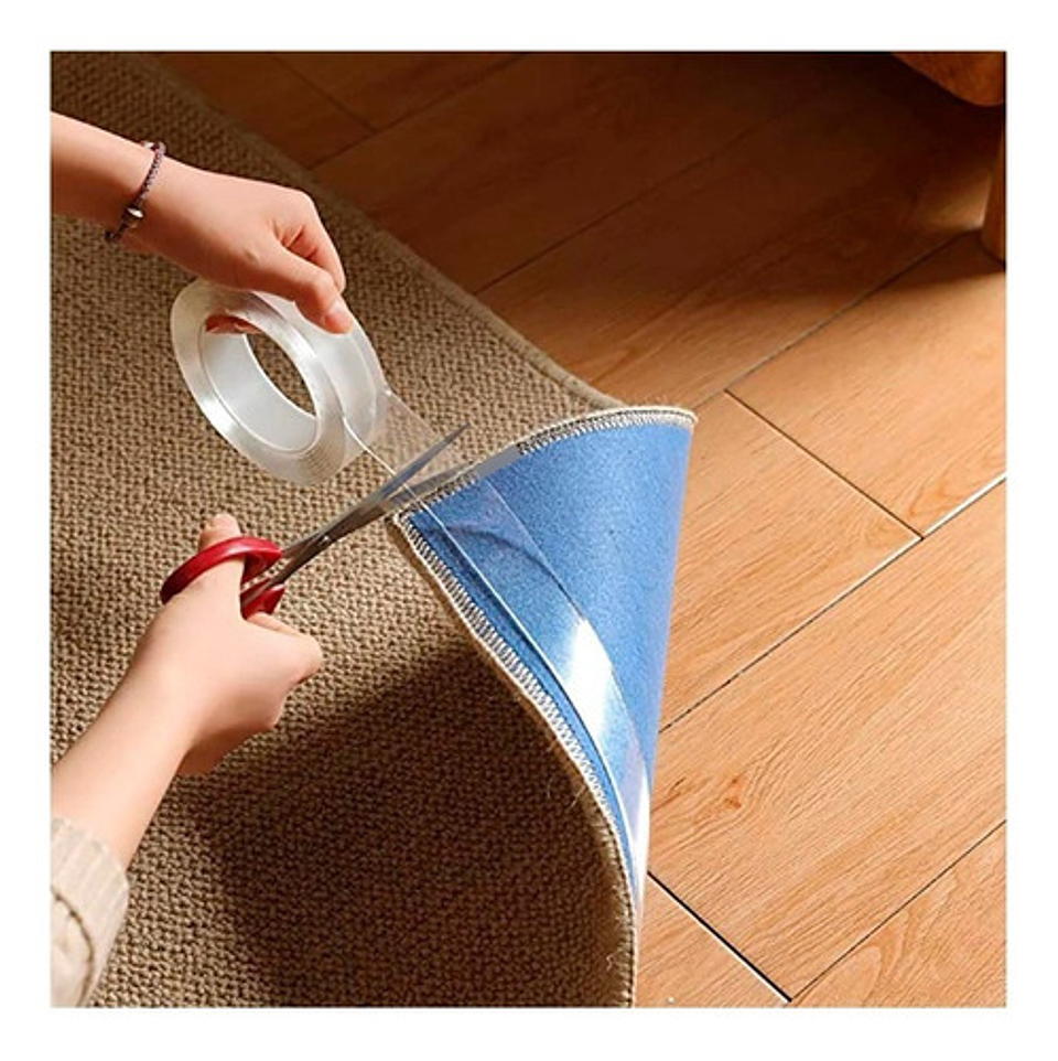 Cinta Doble Faz Nano Gel Reutilizable 3m Transparente J.h. Company 12