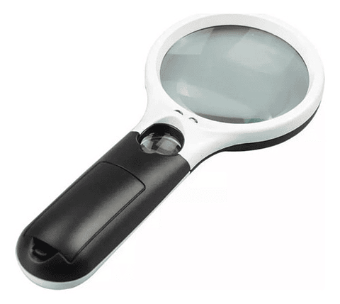 Lupa De Lectura Con Iluminación Led Con Luz Uv