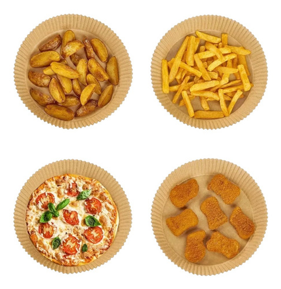 Forro Freidora De Aire Papel Mantequilla 20cm Molde Antiadhe 3