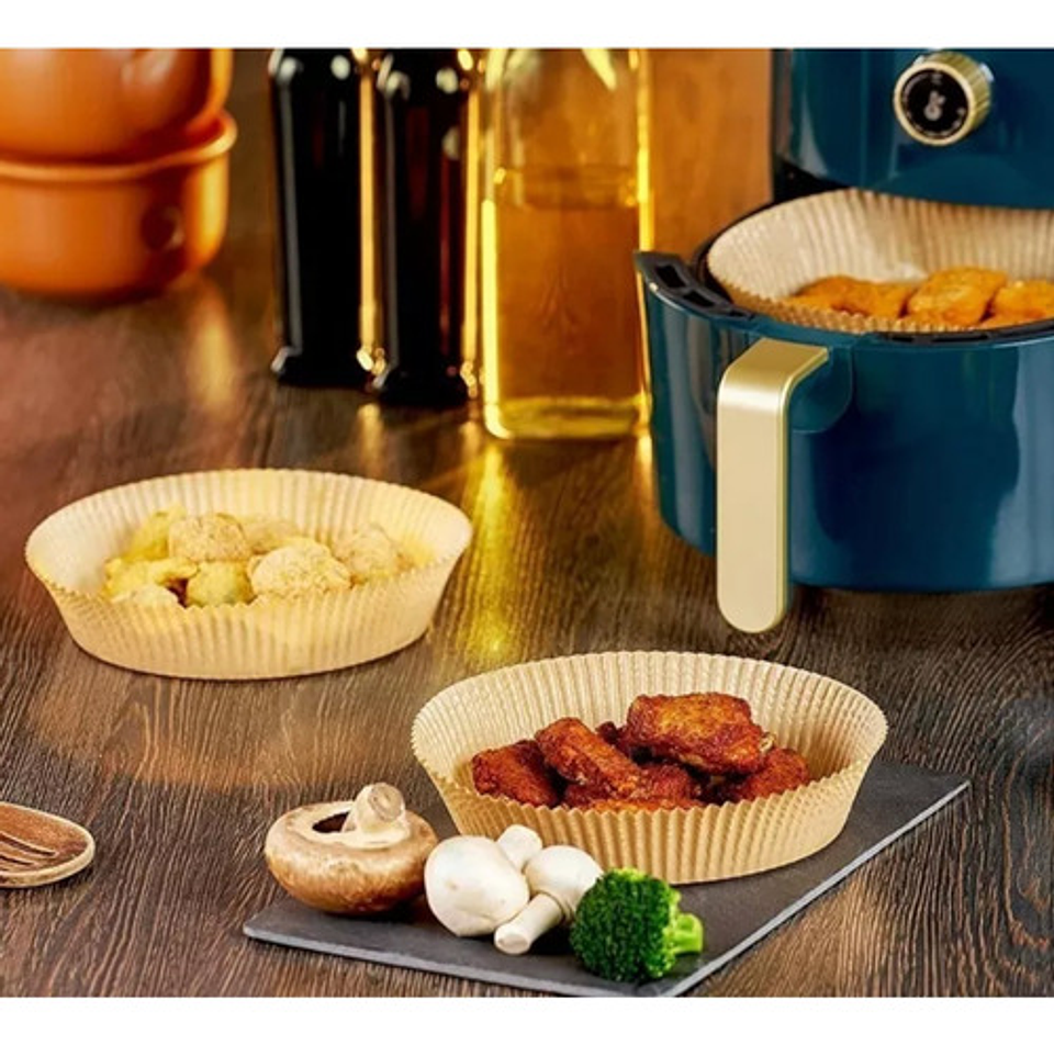 Forro Freidora De Aire Papel Mantequilla 20cm Molde Antiadhe 4