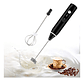 Mini Batidor Revolvedor De Café Y Espuma Leche Recargable Color Negro Frecuencia 1200 - Miniatura 4