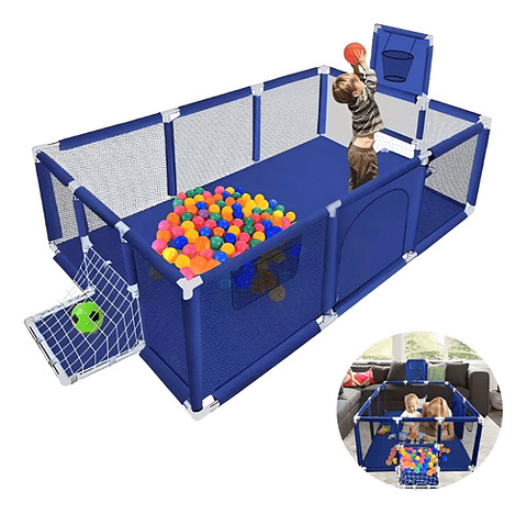Corral Seguridad Bebes Con Aro De Basket 190cm