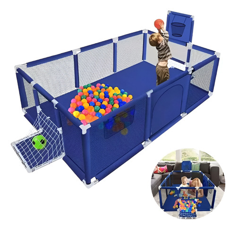 Corral Seguridad Bebes Con Aro De Basket 190cm 1