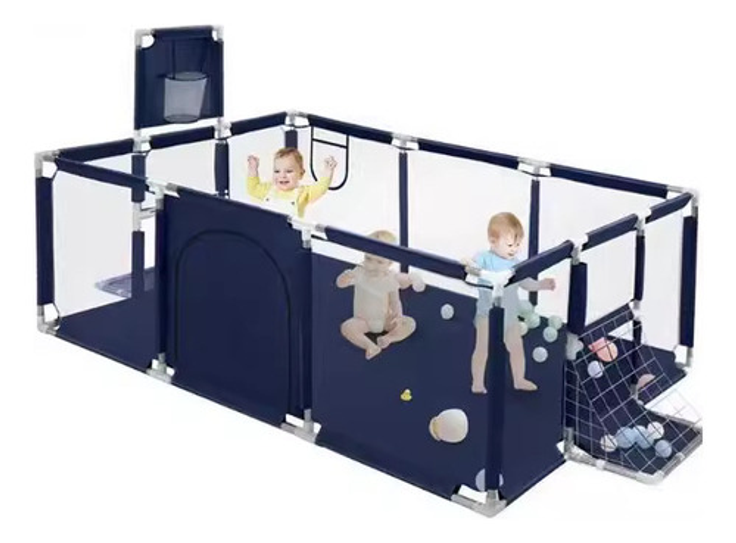 Corral Seguridad Bebes Con Aro De Basket 190cm 2
