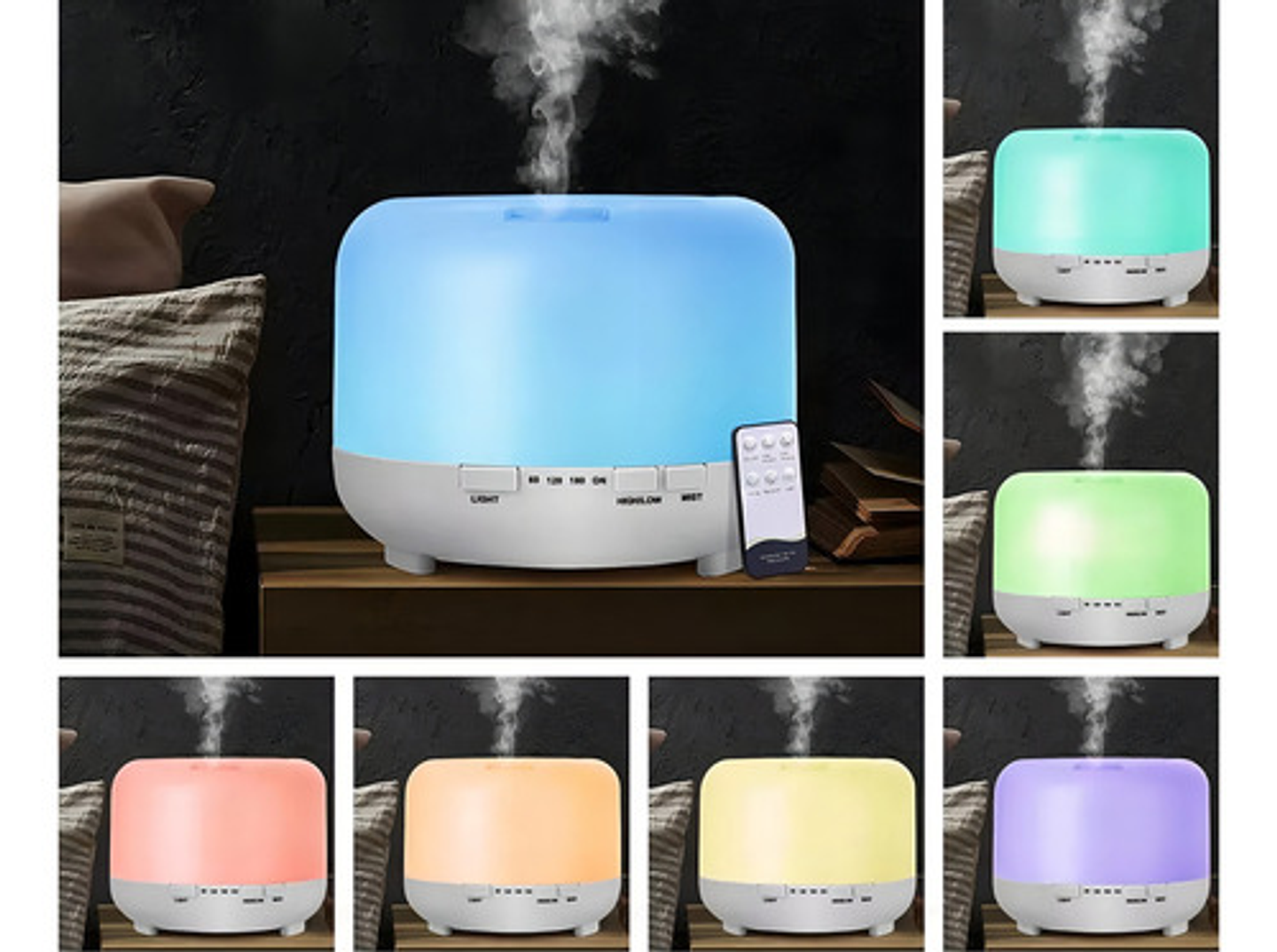 Humidificador Ultrasonico Humificador Aire Difusor 500ml Col 2