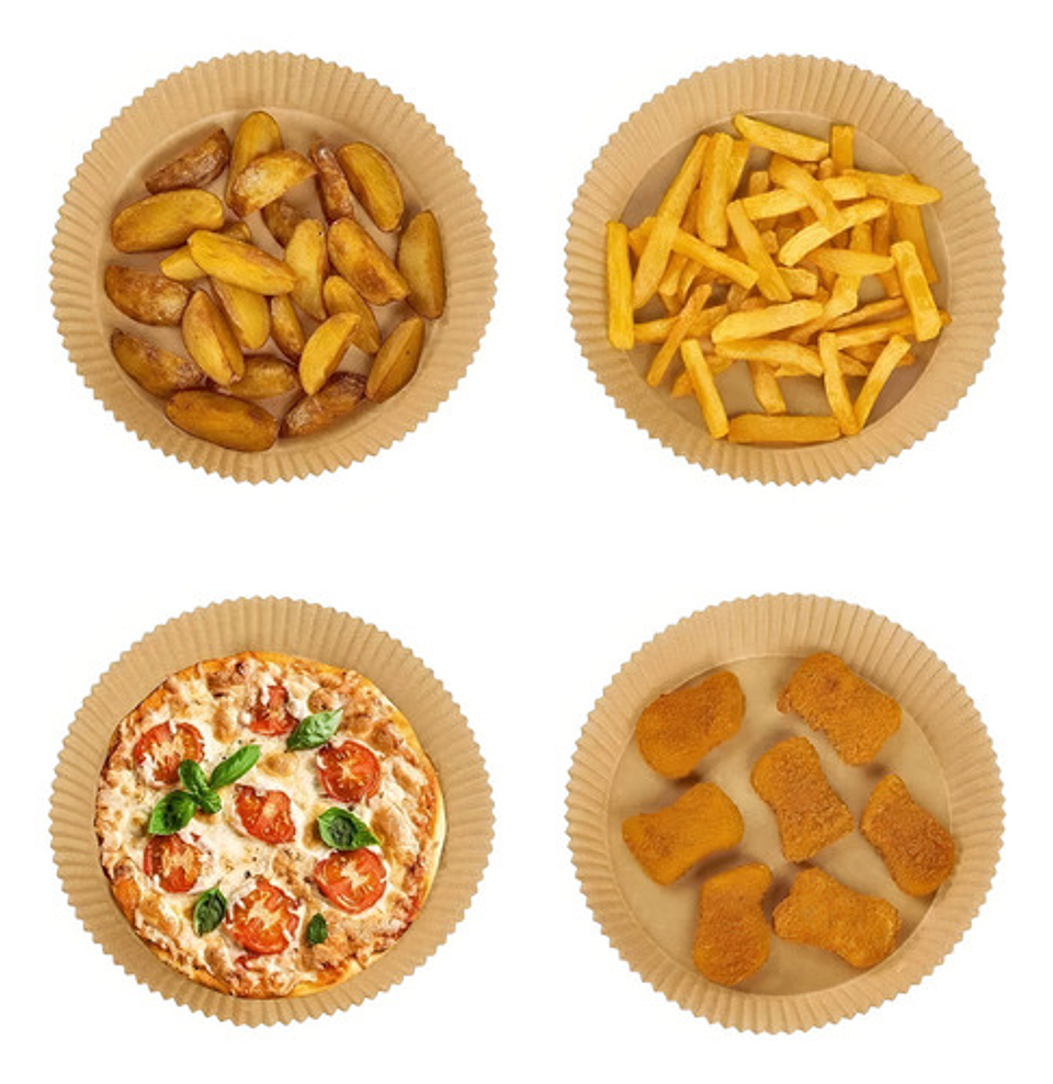 Forro Freidora De Aire Papel Mantequilla 20cm Molde Antiadhe 3