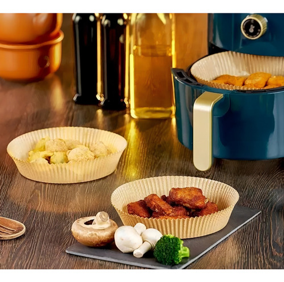 Forro Freidora De Aire Papel Mantequilla 20cm Molde Antiadhe 4