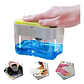 Dispensador De Jabón Liquido Soap Pump Botón 385ml Esponja Cocina Referencial - Miniatura 4