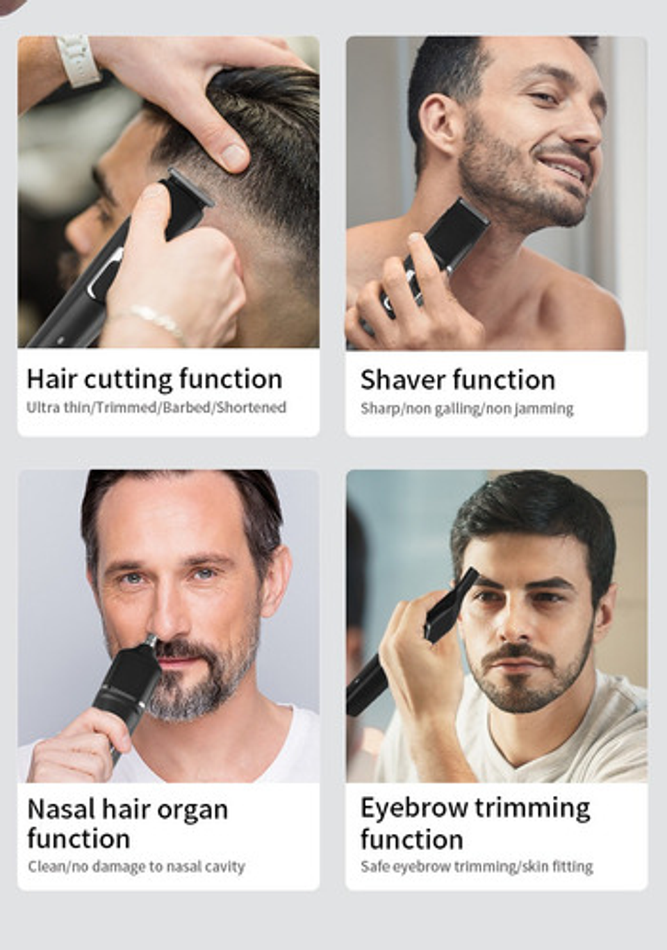 Maquica Corta Pelo Barbero Color Negro 5