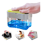 Dispensador De Jabón Liquido Soap Pump Botón 385ml Esponja Cocina Referencial - Miniatura 4
