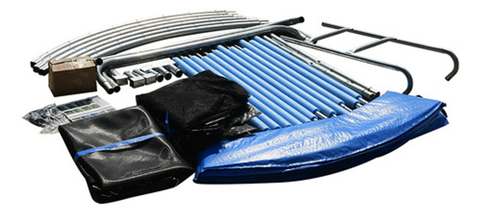 Cama Elástica Trampolín Exterior Con Malla 2.2 X 1.8 M 2