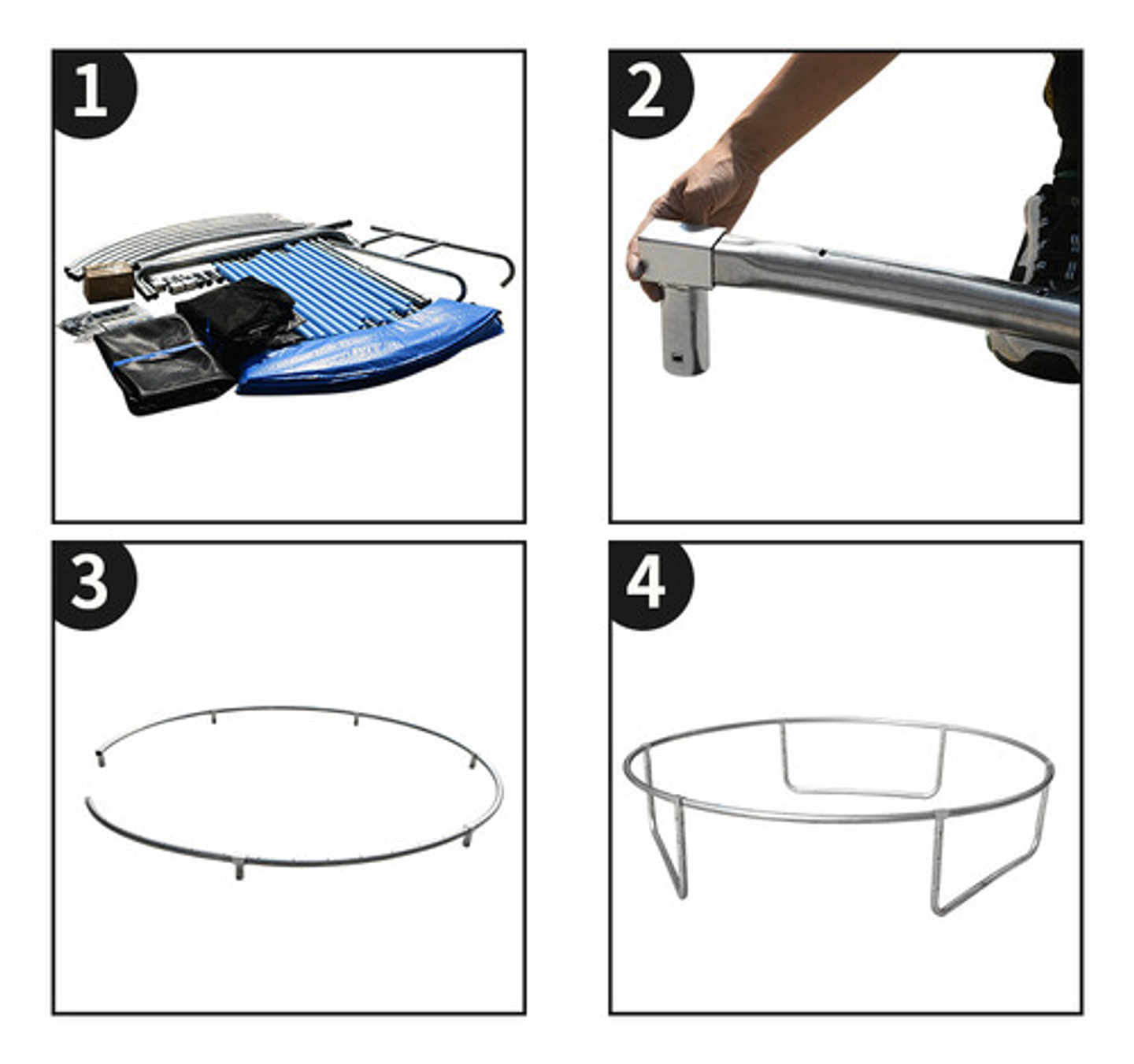Cama Elástica Trampolín Exterior Con Malla 2.2 X 1.8 M 4