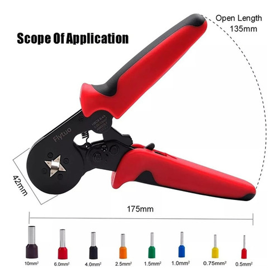 Set Alicate Crimpador + 1200 Terminales Alicates Crimpadora 4