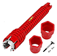 Llave Inglesa Llave Gasfiter Llave Dado Hexagonal Francesa Color Roja Rojo - Miniatura 1