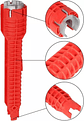 Llave Inglesa Llave Gasfiter Llave Dado Hexagonal Francesa Color Roja Rojo - Miniatura 4