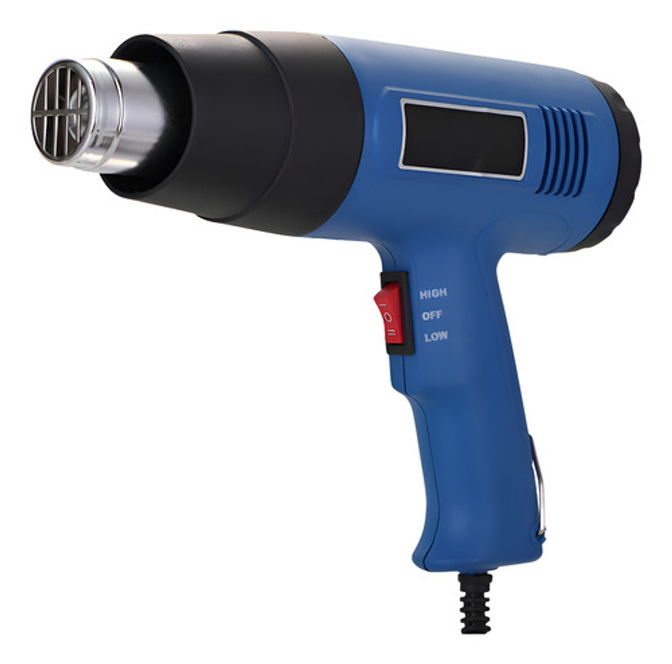 Pistola De Calor Aire Caliente 2000w 300-520 °c Magicstore Azul 2