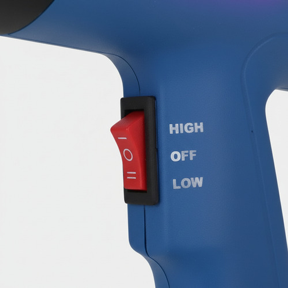 Pistola De Calor Aire Caliente 2000w 300-520 °c Magicstore Azul 9