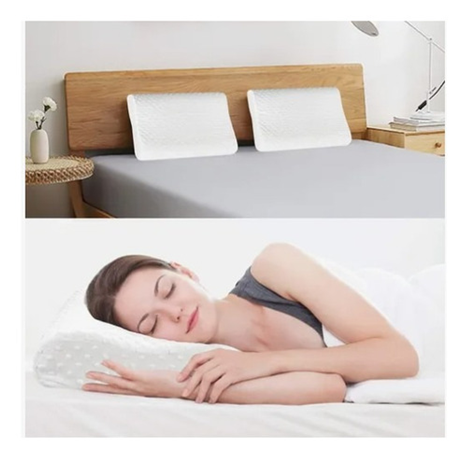 Almohada Ortopédica  Cervical Terapéutica Con Memoria Cuello 3