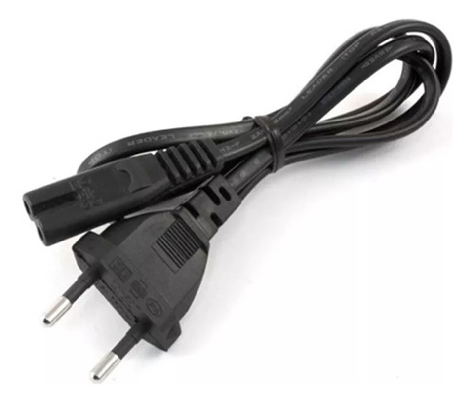 Cable Poder Tipo 8 1.5m Negro Genérica 2