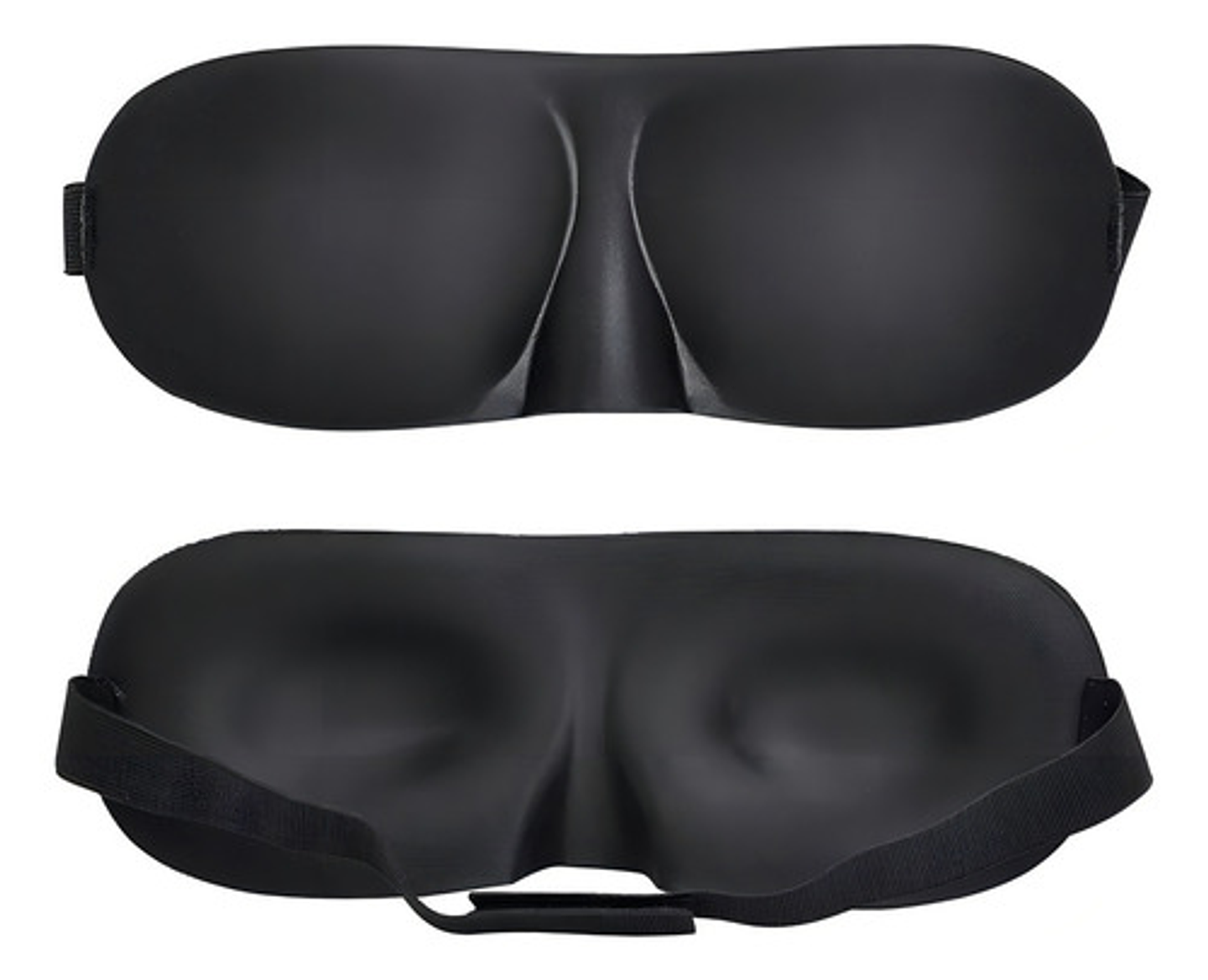 Antifaz 3d Dormir Blackout Cóncavo Heonyirry Negro Esponja Neutral 3