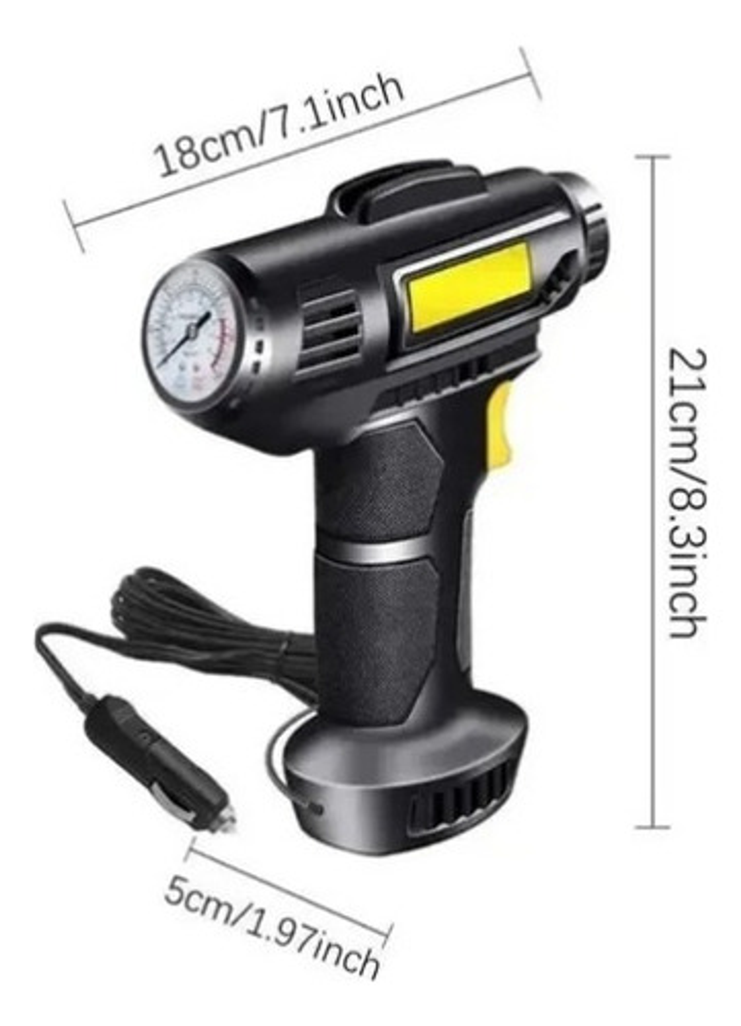 Compresor Portátil 12v Para Inflar Neumáticos De Automóvil 2