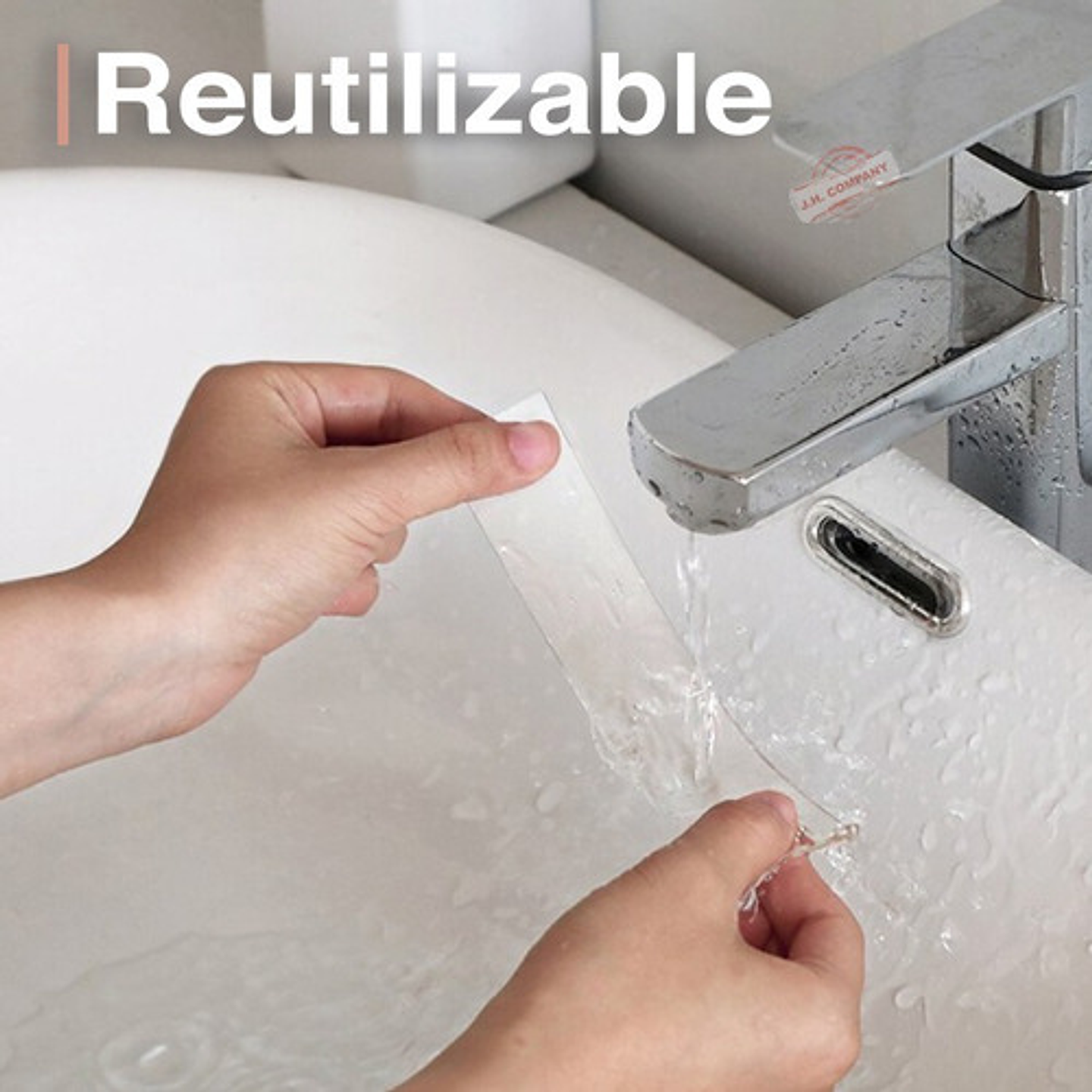 Cinta Doble Faz Nano Gel Reutilizable 3m Transparente J.h. Company 6