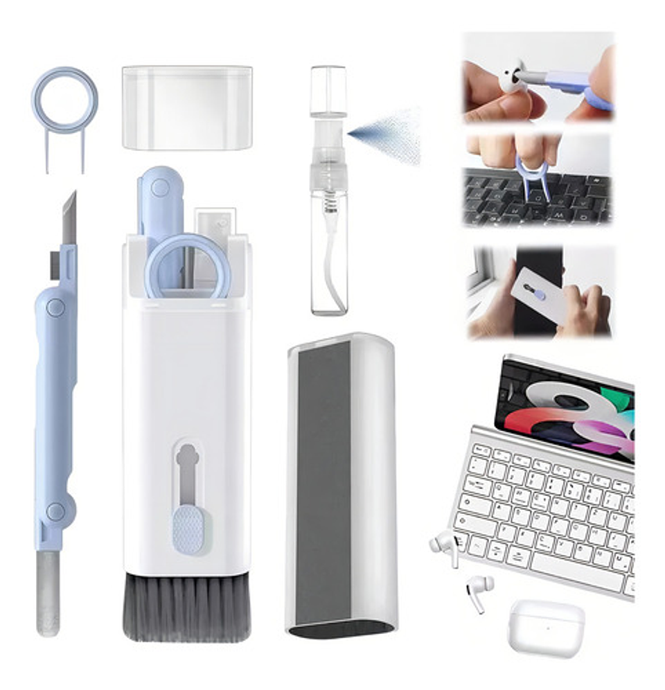 Kit Limpieza 7 En 1 Kivs Earpods AirPods Pantallas Teclados Cepillo 1
